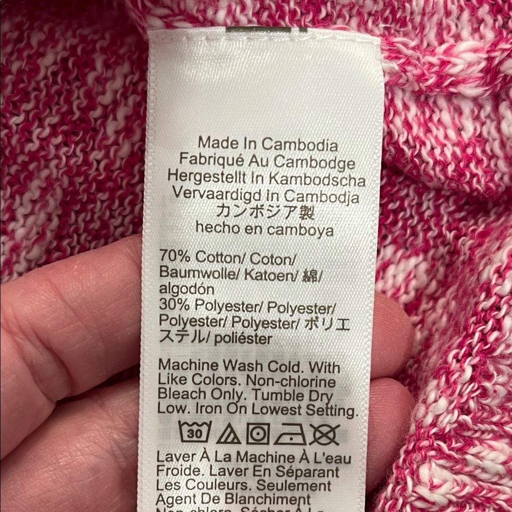 J. Crew Crisp Berry Crewneck Beach Sweater/NWT/M - Picture 7 of 10